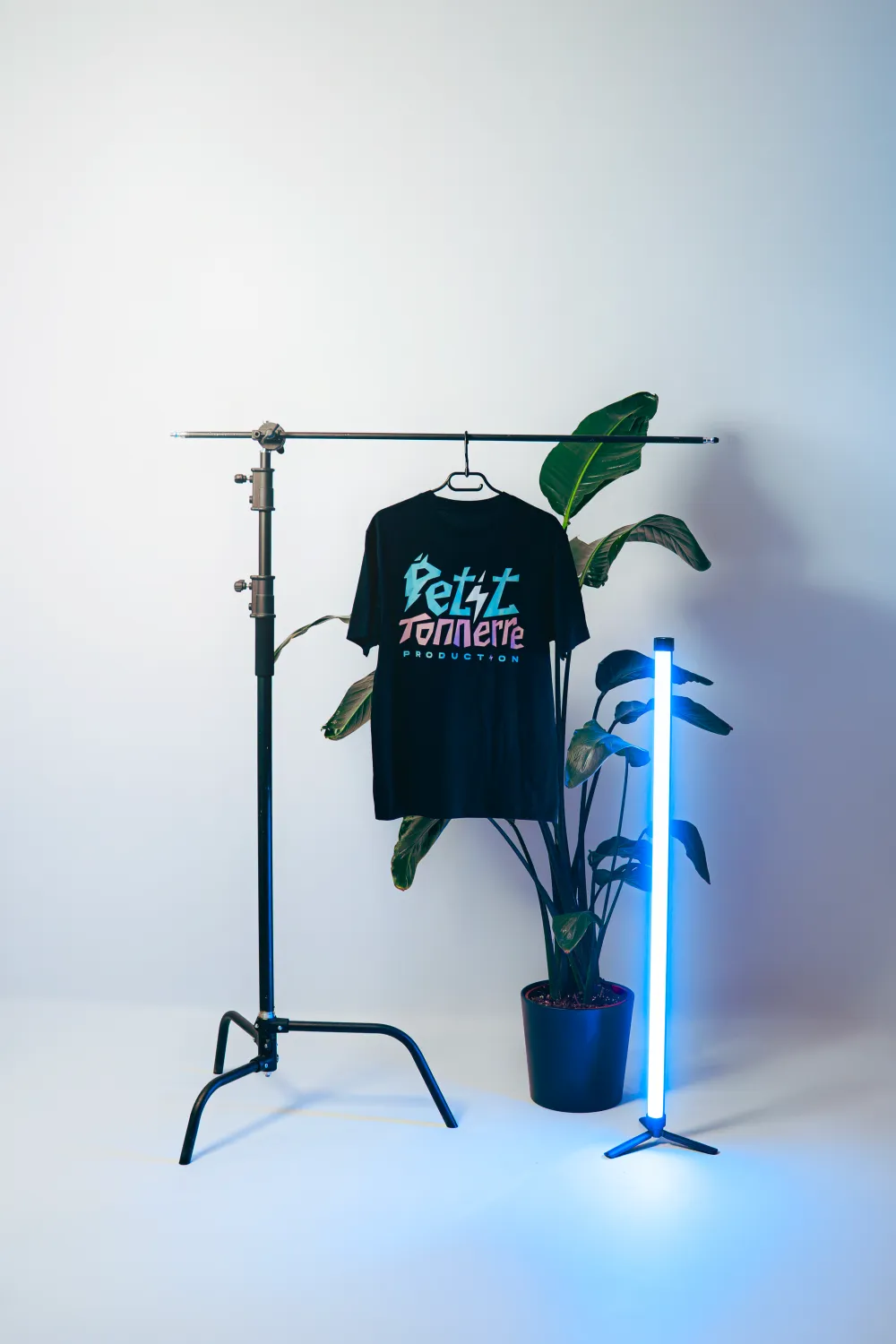 Tee-shirt Petit Tonnerre noir, dos avec logo